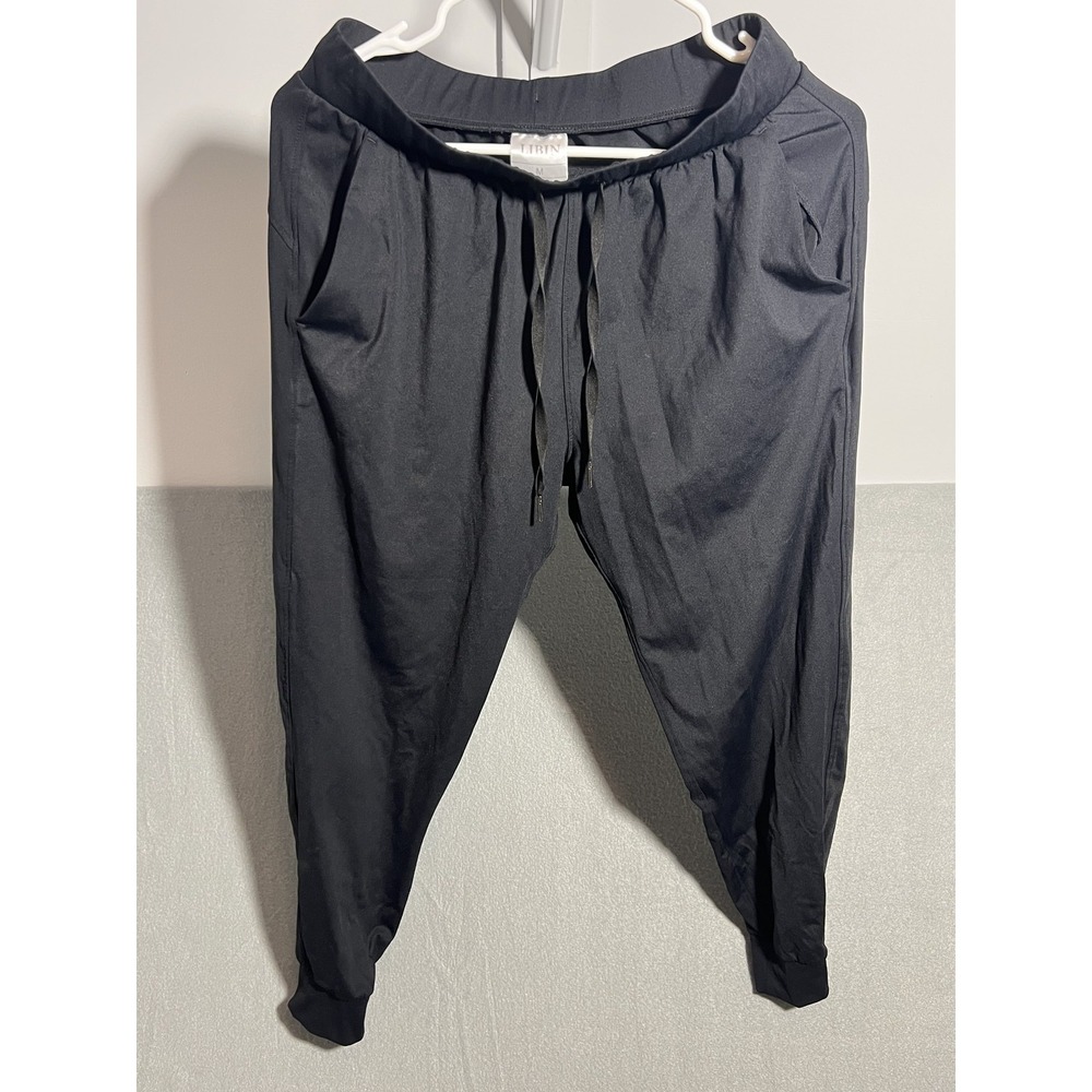 LIBIN Women's Black Activewear Jogger Pants Drawstring Waist Size M